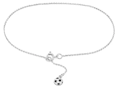 Produktbild von Zeeme Silber Fusskette 925/- Sterling Silber 22/24cm weiß 203200001