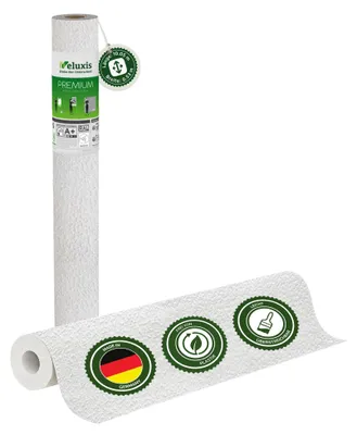 Produktbild von Vliestapete Vliestapete weiß – Renoviervlies Feine Putzstruktur, 10,05 m x 0,53 m, rissüberbrückend, blickdicht, überstreichbar,  Germany – Veluxis