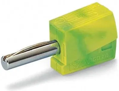 Obrázek produktu pro WAGO banánková zástrčka;pro zásuvku o průměru 4 mm;zelenožlutá 215-911