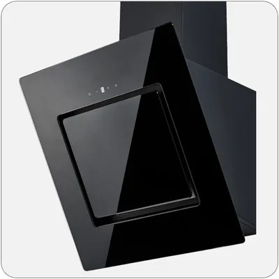Image de PKM Hotte de cuisine S26-50 BBTY - 50cm, noir, verre, LED, hotte aspirante