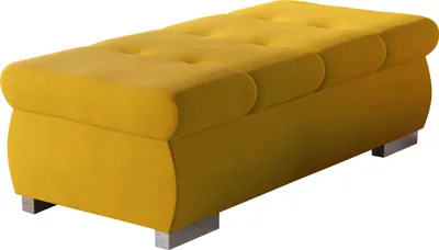 Produktbild von MIRJAN24 Polsterhocker Orkan Groß, Moderne Sitzhocker vom Hersteller, Holzkonstruktion, 120x60x39 cm (Farbe: Uttario Velvet 2959)