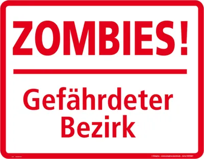 Produktbild von Mauspad mit Zombies Motiv, 24x19 cm, aus EPDM-Kautschuk, fest, abriebsicher und PVC-frei