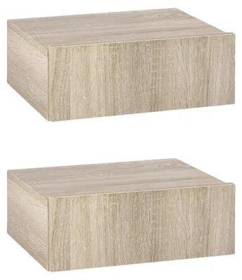 Image de Table de chevet, design moderne, rangement pratique, naturel