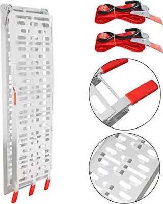 Zdjęcie produktu dla Wolketon 1 x rampa 340 kg Składana rampa aluminiowa Rampa motocyklowa Antypoślizgowa rampa załadunkowa do motocykla lub motoroweru