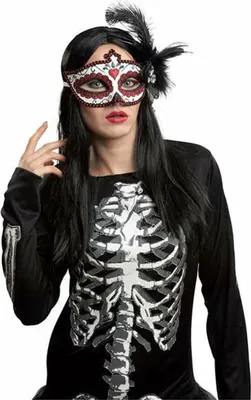 Image de Mon autre moi Taille unique Masque blanc rouge