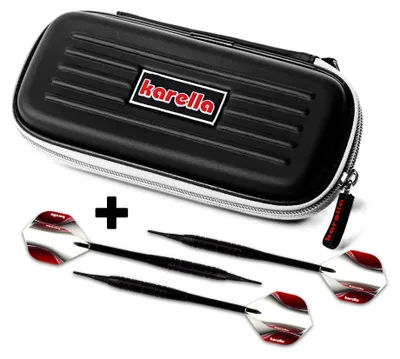 Zdjęcie produktu dla Zestaw rzutek Winner Blackstar Softdart 18g wraz z etui na rzutki
