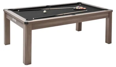 Imagen del producto de Mesa de billar de 214 cm, 3 en 1 - Fabricada en MDF con revestimiento de PVC - Incluye accesorios