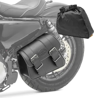 Image de Sacoche de selle moto pour custom retro vintage bikes Montana 8l noir