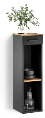 Produktbild von Weinregal Regusa, Goldkraft Eiche/Anthrazit, 30 x 106 cm