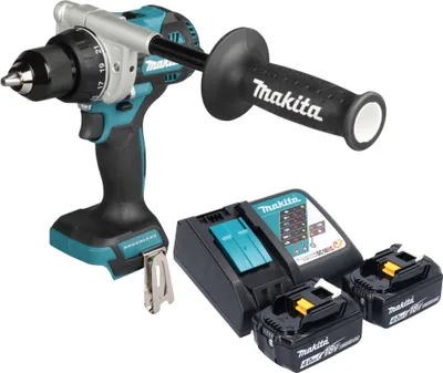 Produktbild von Makita DDF 492 RM Akku Bohrschrauber 18 V 141 Nm Brushless + 2x Akku 4,0 Ah + Ladegerät