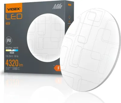 Obrázok produktu pre Plafond LED stropné svietidlo 48W 5160lm 4000K neutrálna biela MILA Videx
