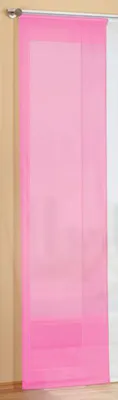 Produktbild von Preisgünstiger Flächenvorhang Schiebegardine, transparent, unifarben, mit Zubehör, 245x60, Rosa, 85589