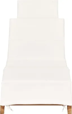 Zdjęcie produktu dla VidaXL 310667, Lounge, Obite siedzisko, Drewno tekowe, Kremowy, Biały
