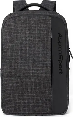 Produktbild von AspenSport Damen & Herren Rucksack | Freizeit/Schule/Sport/Beruf | 24 Liter | Schwarz