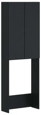 Produktbild von vidaXL Toilettenschrank ARNHEM Schwarz 66 x 25,5 x 190 cm