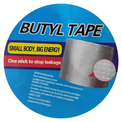 Produktbild von 1 Rolle Butylband, wasserdichte Aluminiumfolie, auslaufsicheres Dichtmittel, Dichtungsmaterial für Balkonecken, farbiges Stahlrissdach, Ausbessern