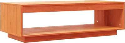 Produktbild von vidaXL Couchtisch Wachsbraun 110x50x33,5 cm Massivholz Kiefer