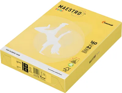 Produktbild von Mondi Maestro Color kanariengelb 160g/m² DIN-A4 - 250 Blatt CY39