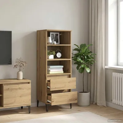 Produktbild von vidaXL Highboard Artisan-Eiche 40 x 36 x 110 cm Holzwerkstoff