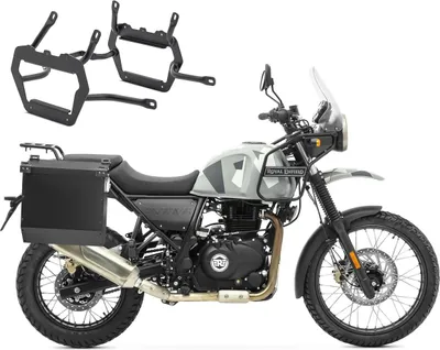 Obrázok produktu pre Sada hliníkový kufor + nosič kufra vhodná pre Royal Enfield Himalayan 410 1