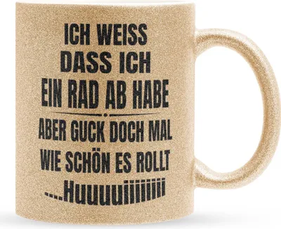 Produktbild von 22Feels Glitzertasse Gold Lustige Büro Humor Wichtelgeschenk Spruch Geschenk Arbeitskollege Kaffeetasse Witzig Männer Frauen Haferl Geburtstag Weihnachten Geschenkidee Bürotasse