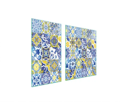 Produktbild von Glasschutzplatte Für Herd 90X52 Mosaik