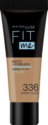 Obrázok produktu pre Maybelline, Fit Me Matte + Poreless, Liquid Foundation, 336, Warm Olive, 30 ml