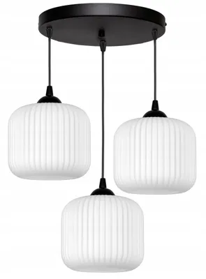 Produktbild von FKL DESIGN Deckenlampe Deckenleuchte E27 Kugel aus Weiß Glas Serie N898 (ER3)