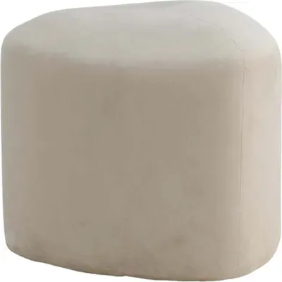 Immagine prodotto di FURNLUX Pouf Peg Creme 46cm / Hauptfarbe: Beige / Dimensioni: 46 x 46 x 41 cm