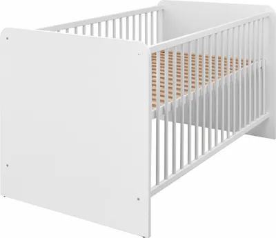 Produktbild von Babybett - Weiß - 70 x 140 cm - 3 Schlupfsprossen