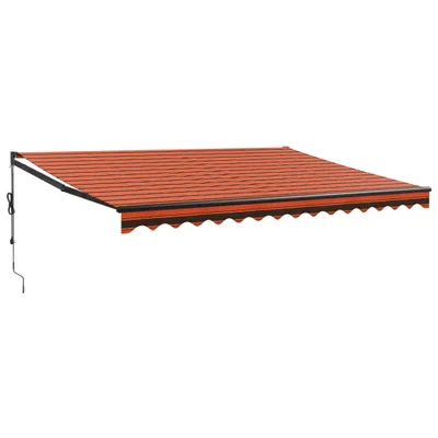Produktbild von vidaXL Elektrische Markise mit Kurbel Orange und Braun 4,5x3 m