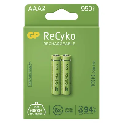Obrázok produktu pre Nabíjacia batéria GP ReCyko 1000 (AAA), B2111