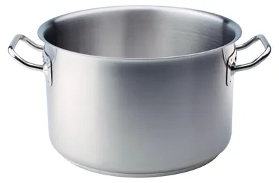 Tiefer Saucentopf, 15,86 l, Edelstahl, 2 Griffe