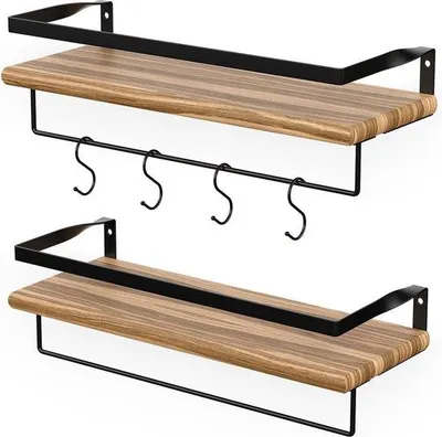 Produktbild von Famanu Wandregal - Natürliches Holz - 40 cm Breite