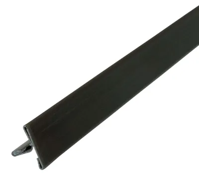 Produktbild von Dalsys T Profil Edelstahl V2A schwarz gebürstet, Fliesenschiene 2,5m x 15mm, Übergangsschiene / Übergangsprofil Edelstahl für Boden & Wand, dekorative Fugenabdeckung, Abschlussleiste für Bad