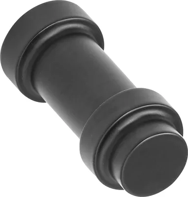 Immagine prodotto di Furnipart pomolo per mobili Pilastro ø 11,4 mm - nero pomolo per mobili rotondo - buona presa, zinco pressofuso nero opaco