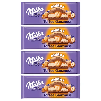 Immagine prodotto di Milka Toffee crema di latte integrale e caramello leggero confezione da 4 pezzi