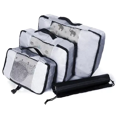 Produktbild von Organisationsset aus Mesh, 3-teilig - Grau