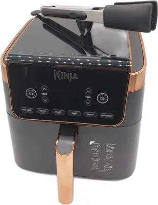 Produktbild von Ninja MAX PRO, Heißluftfritteuse, 6,2 l, Einzelbild, Schwarz, Edelstahl, Berührung, Eigenständig