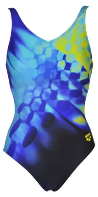 Produktbild von arena Plumage Badeanzug Damen , Farbe:Blau, Größe:36