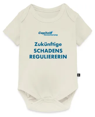 Produktbild von Spreadshirt Stromberg Zukünftige Schadensreguliererin Kurzarm Tages Baby Body, 68 (3-6 M.), Naturweiß