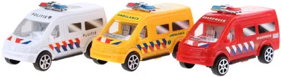 Image de Véhicules de secours 3 pièces 9,5 cm multicolor