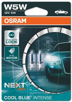 Produktbild von Glühlampen Standlicht 2x T10 W5W OSRAM 5000K COOL BLUE INTENSE NEXT Generation Lampe