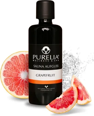 Produktbild von PURELIA Saunaaufguss Konzentrat Grapefruit 100 ml natürlicher Sauna-aufguss - reine ätherische Öle