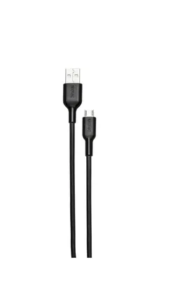 Produktbild von TRONIC Lade- und Datenkabel Zur Aufladung oder Datenübertragung Typ A auf Micro USB Schwarz