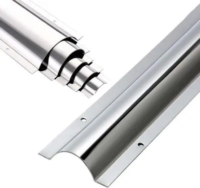 Immagine prodotto di Set di organizzatori per cavi - Angolari per canaline - dei cavi - Alluminio resistente - 2 pezzi da 100 cm - Colore argento