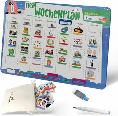Immagine prodotto di Eco-Spielwaren GmbH Filapen planner settimanale lavagna magnetica Altro