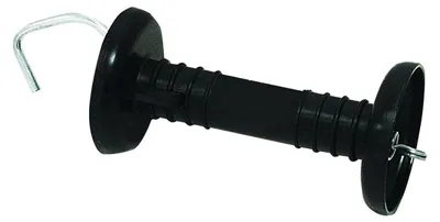 Produktbild von horizont ranger Torgriff mit Haken, Torgriff für Weidezaun, 1 Stück, schwarz, Kunststoff