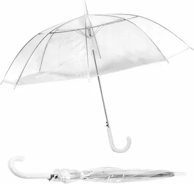 Produktbild von Ø100 cm REGENSCHIRM Automatik Stabil Transparent Stockschirm Hochzeit Groß Damen 240