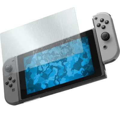 Produktbild von 1er-Pack PhoneNatic Glas-Folie klar  kompatibel mit Nintendo Switch - Panzerglas für Switch